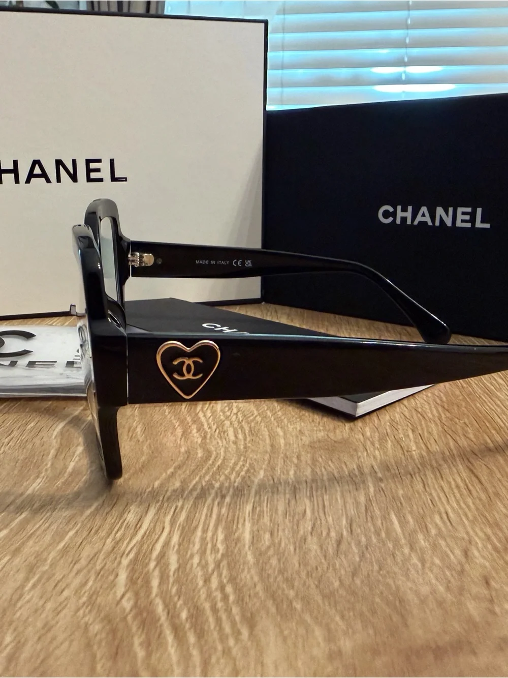 Auth CHANEL Black BLUE LIGHT Glasses